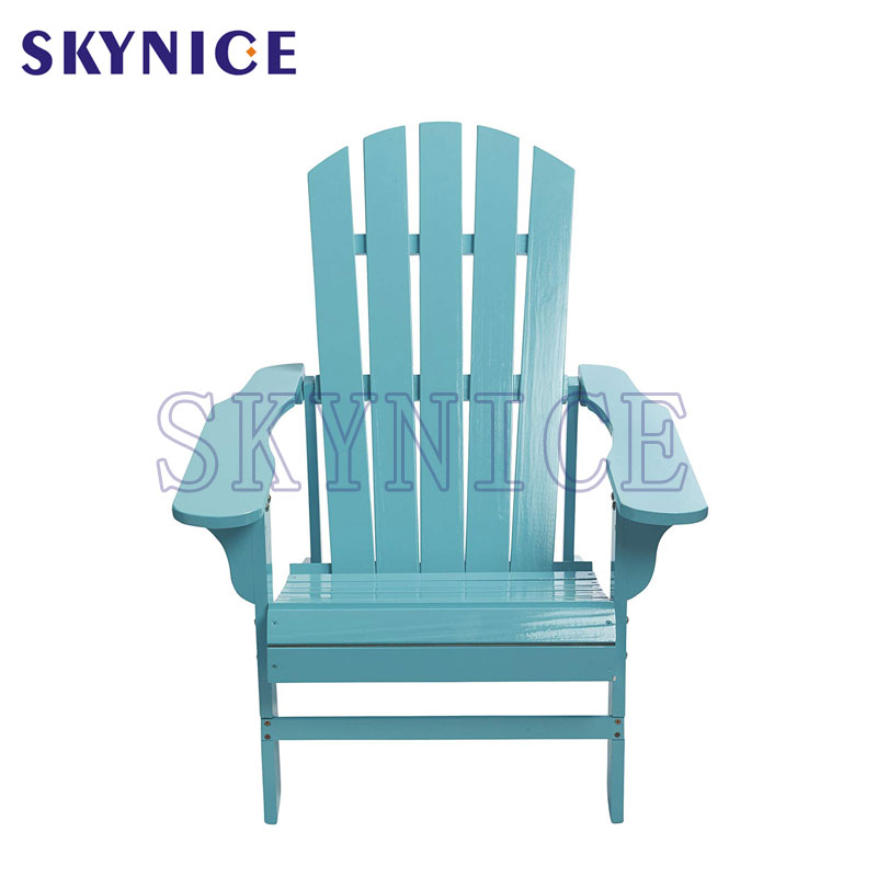 Custom Solid Wood Outdoor Patio Garden Lounge Adirondack Chair